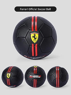F611 Ferrari Machine Sewing Soccer Ball Black